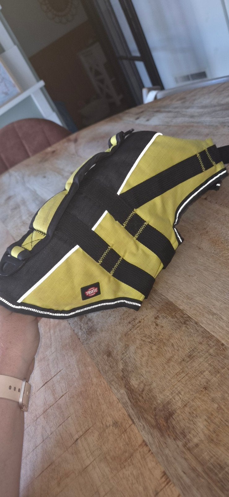 zwemvest Trixie geel-zwart maat xs, Dieren en Toebehoren, Honden-accessoires, Trixie, Ophalen of Verzenden, Gebruikt, Overige typen