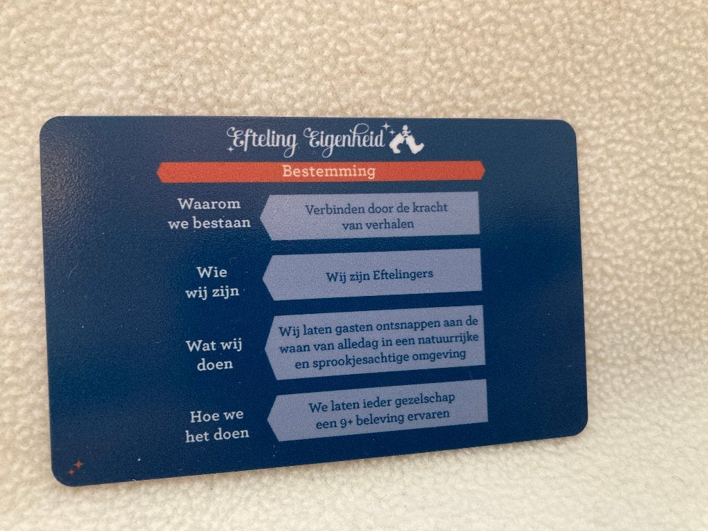 Efteling Eigenheid - Kompas kaartje, Verzenden, Nieuw