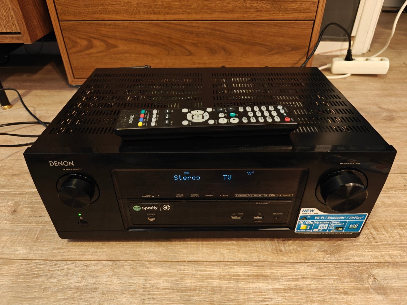 Denon AVR-X2100W - Spotify - airplay - HEOS - nieuwstaat, Audio, Tv en Foto, Versterkers en Receivers, Ophalen, Denon, Zo goed als nieuw