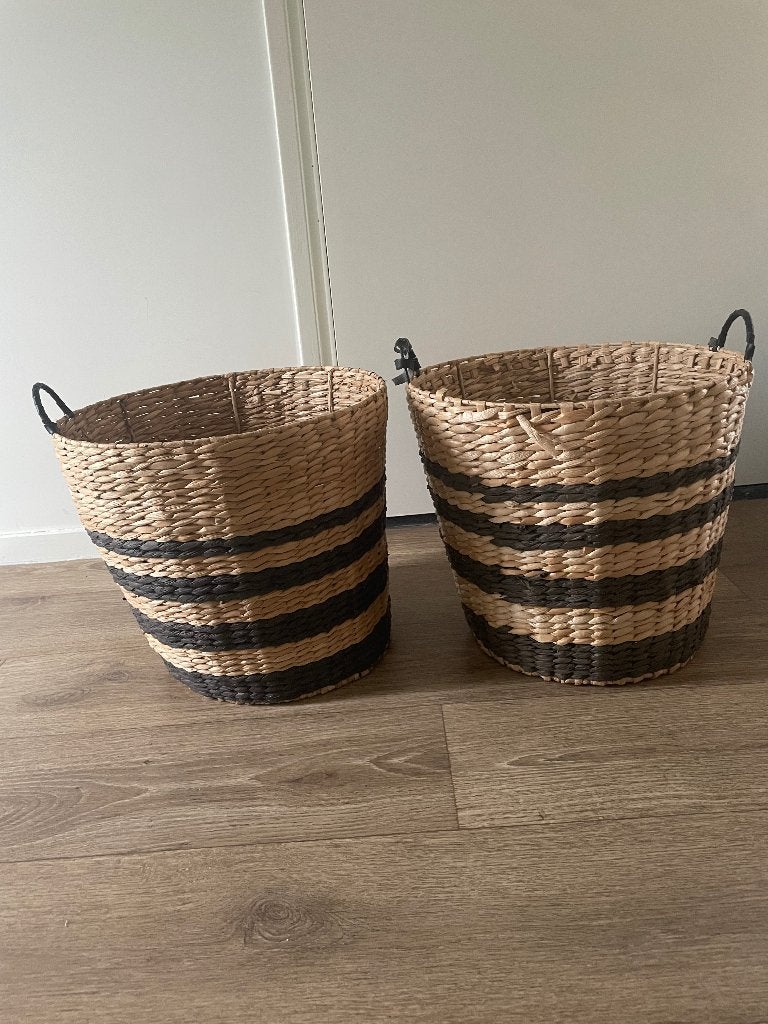 Rieten manden, Huis en Inrichting, Ophalen, Gebruikt, Mand, Gevlochten