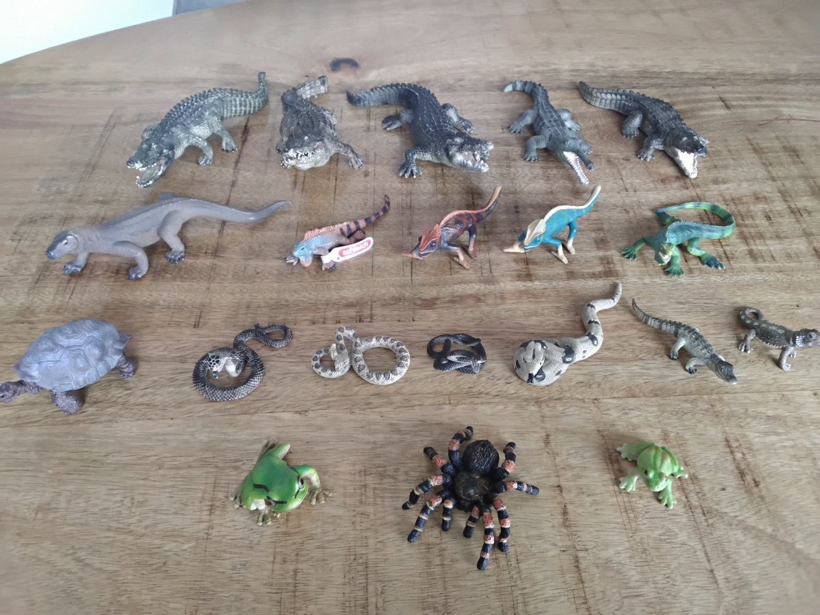 Schleich reptielen, krokodil, spin, slang, hagedis, kikker, Ophalen of Verzenden, Nieuw, Overige materialen, Overige merken