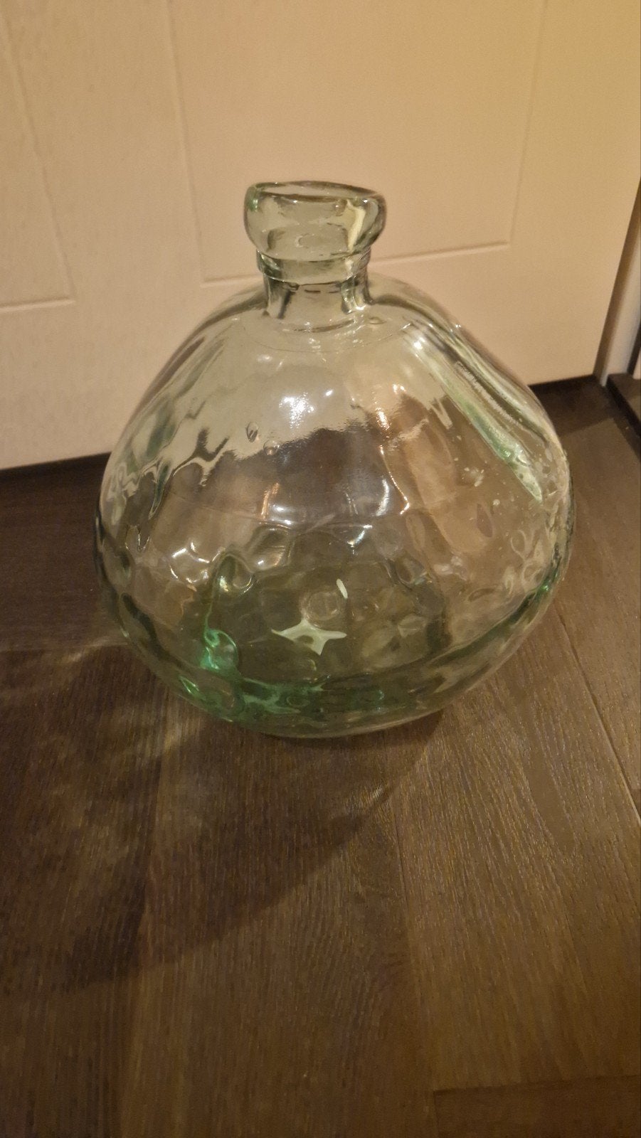 Grote decoratieve vaas van gerecycled glas, Ophalen