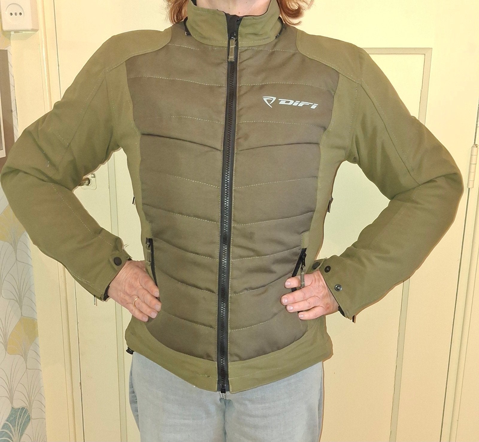Difi all weather motorjas dames - maat 38/40, Verzenden, Tweedehands, Dames, Jas | textiel