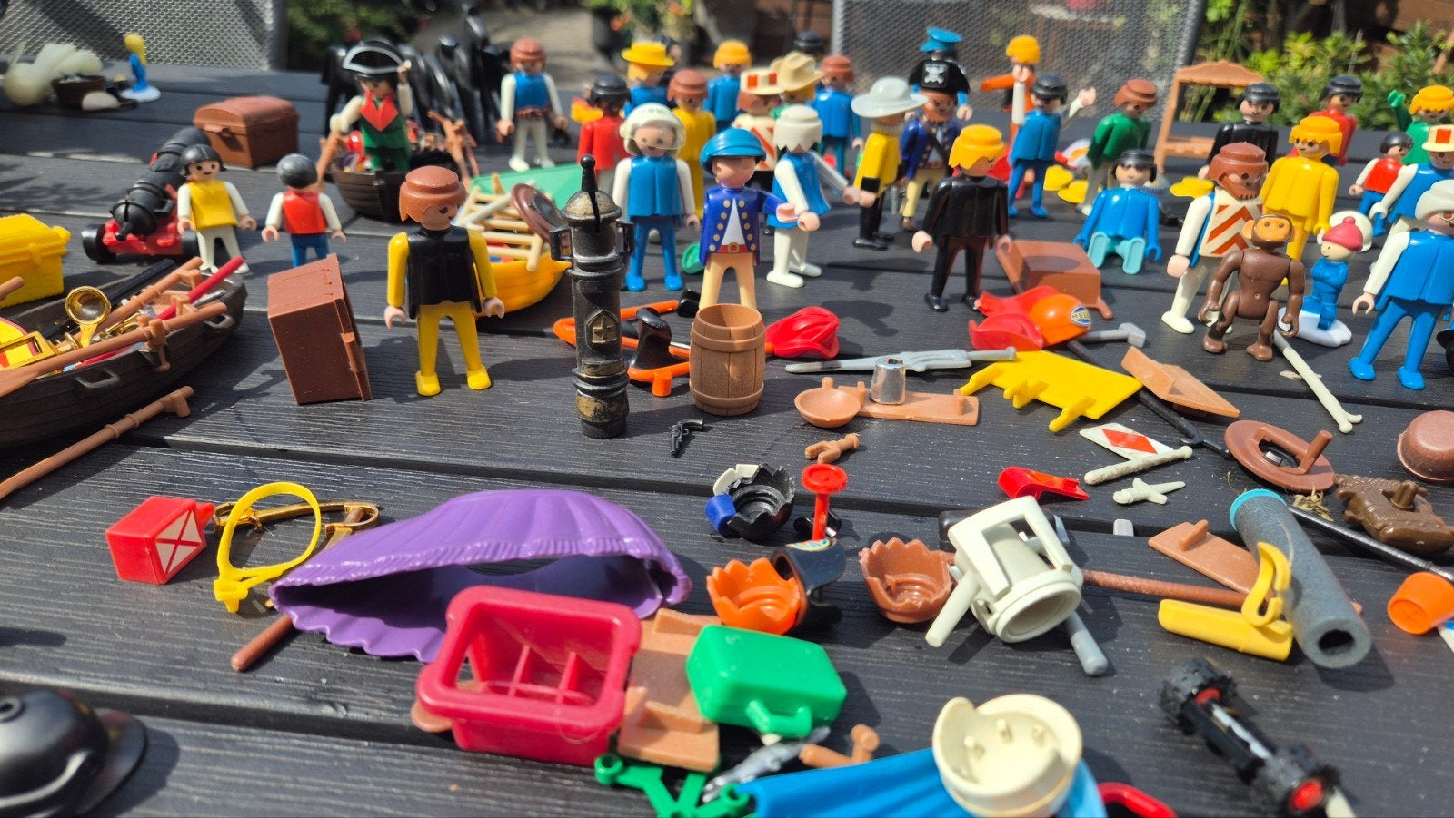 Grote Playmobil collectie: piraten, ridders, figuren en meer, Gebruikt, Complete set, Overige typen, Ophalen of Verzenden