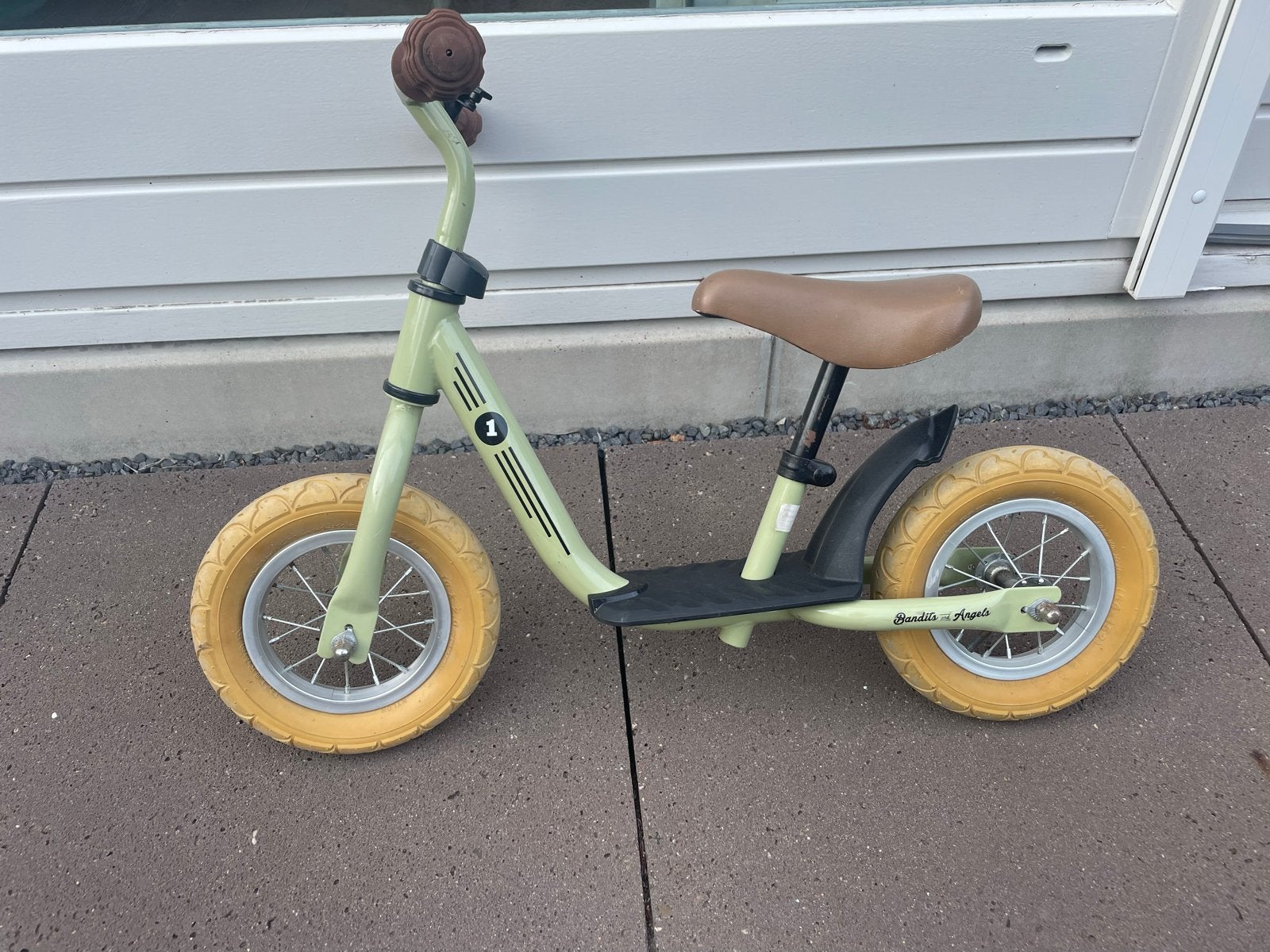 Bandits and Angels loopfiets, groen, 12 inch, Ophalen, Gebruikt, 16 tot 20 inch