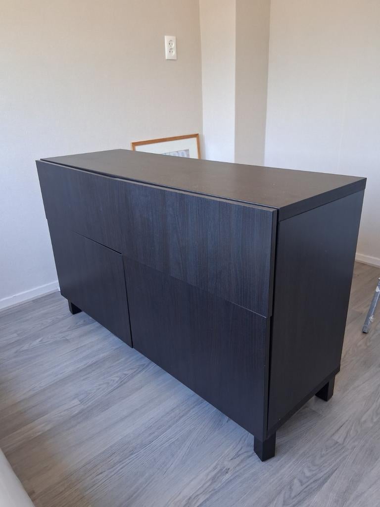 IKEA Dressoir - Donkerbruin met lades en deuren, Gebruikt, 100 tot 150 cm, Ophalen of Verzenden, Modern