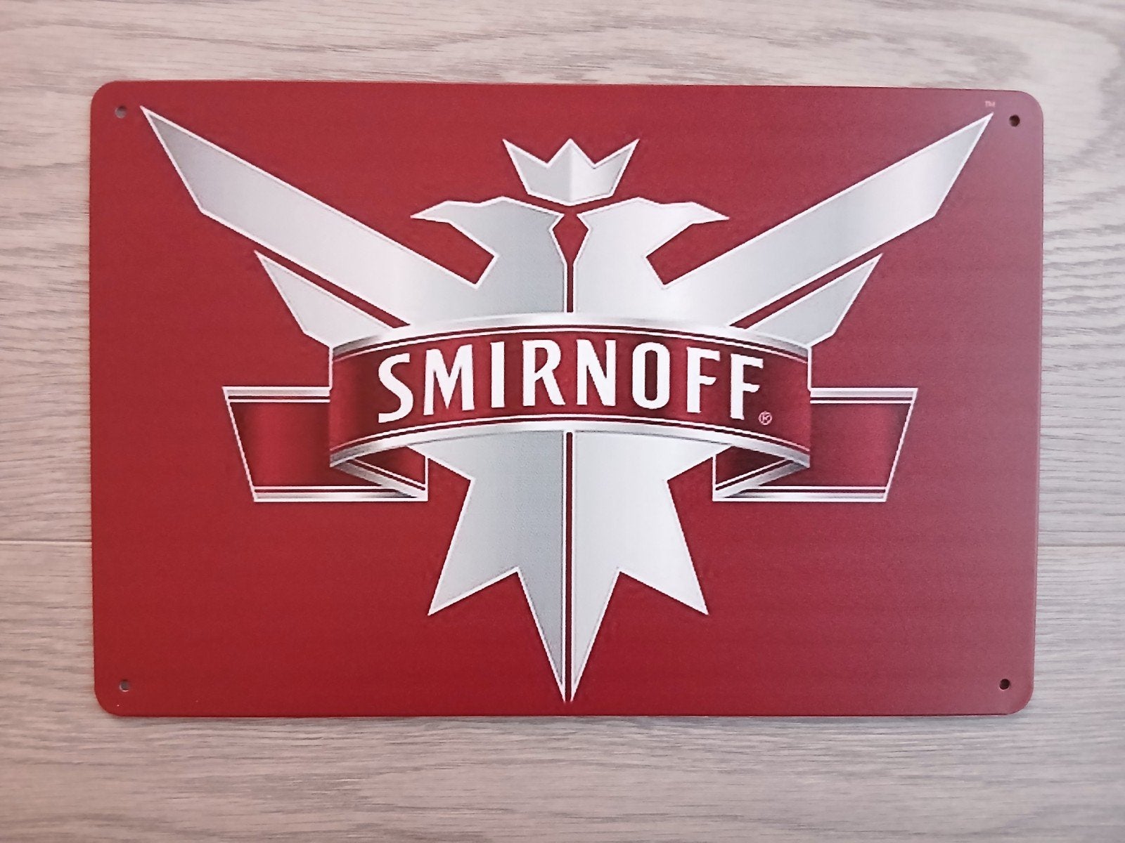Smirnoff 20x30 cm Metalen Reclamebord, Ophalen of Verzenden, Nieuw, Reclamebord