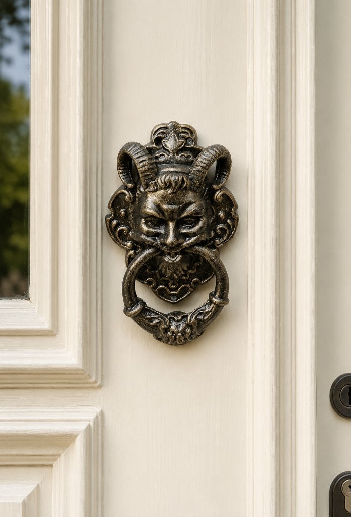 DUIVEL/DEURKLOPPER / DUIVELGEZICHT, Tuin en Terras, Huis en tuin decoratie Marie, Nieuw, Info@huisentuindecoratiemarie.nl, Peize