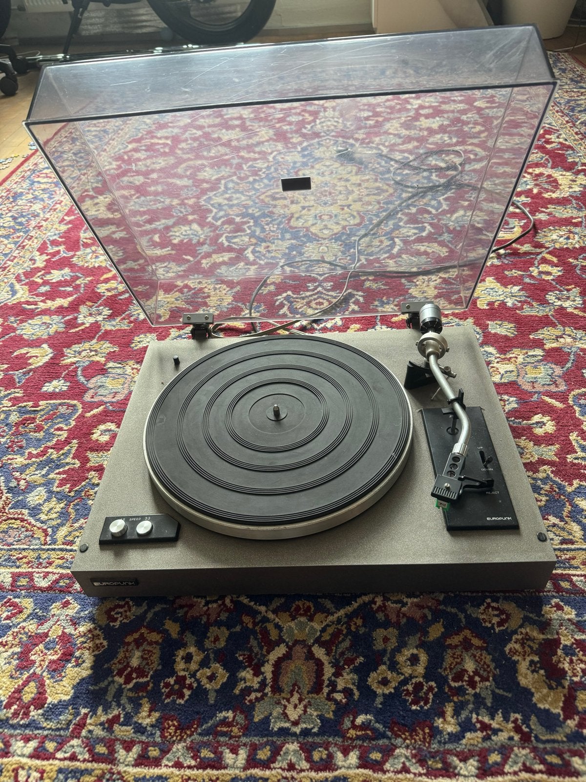 Europunk Platenspeler - Vintage Audio, Ophalen, Gebruikt, Platenspeler, Overige merken