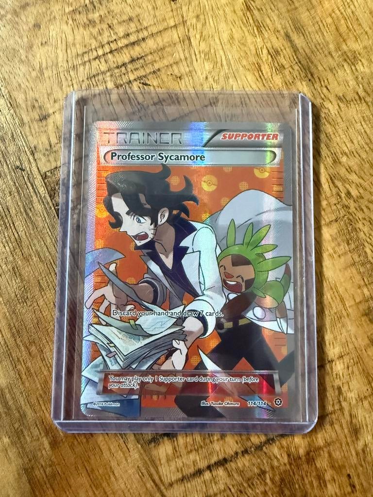 Pokémon TCG: Professor Sycamore Supporter Kaart (Foil), Hobby en Vrije tijd, Verzamelkaartspellen | Pokémon, Ophalen of Verzenden