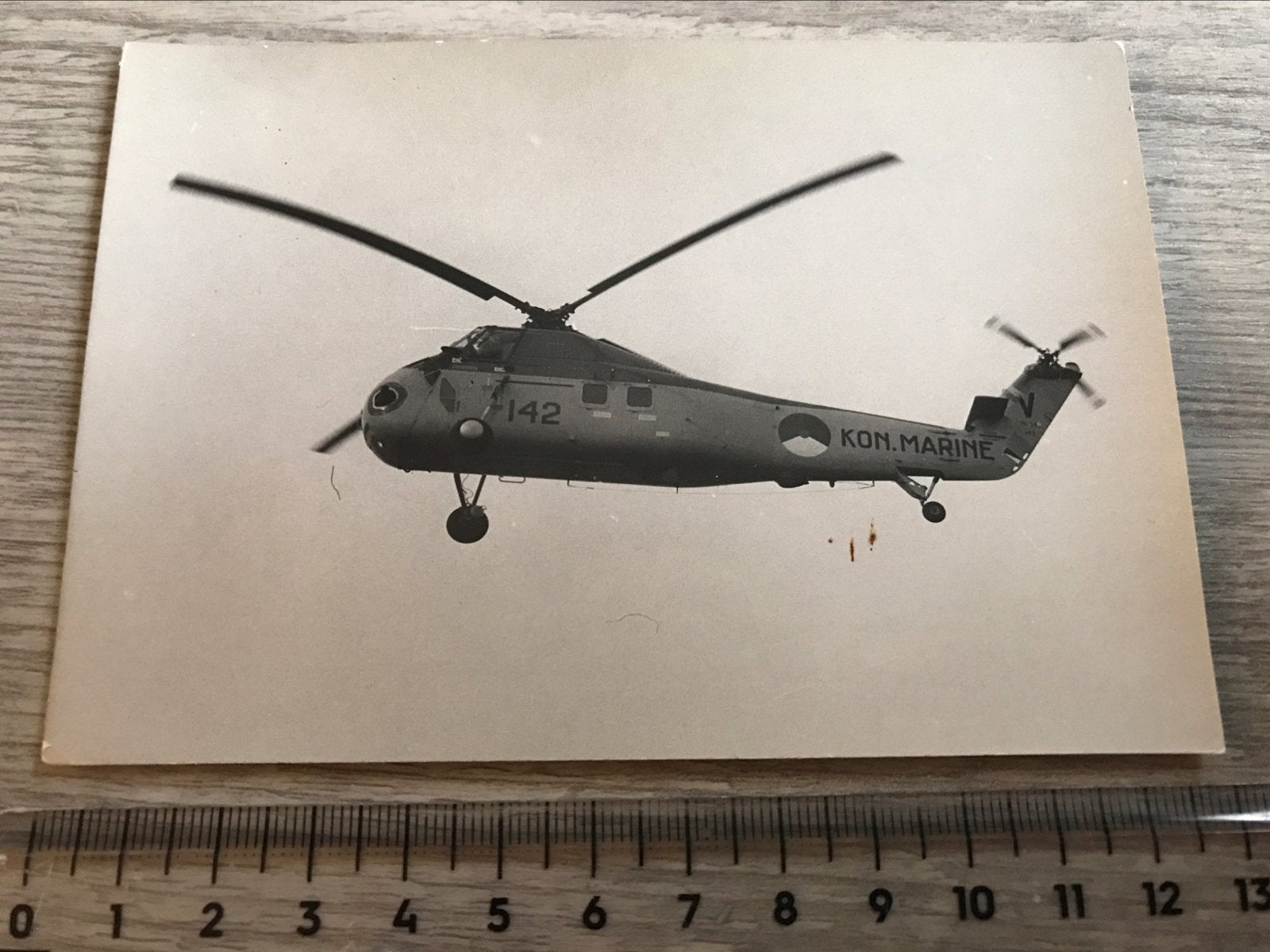 Sikorsky S58 MLD 142 Marine Rescue Helikoper Luchtvaart Foto, Ophalen of Verzenden, Zo goed als nieuw, Kaart, Foto of Prent