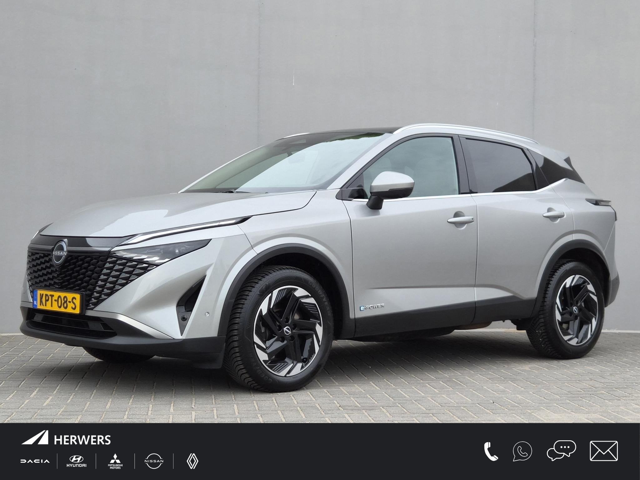 Nissan Qashqai 1.5 e-Power N-Connecta / Facelift / Panoramad, Stof, 2 kWh, 1565 kg, Hybride Elektrisch/Benzine