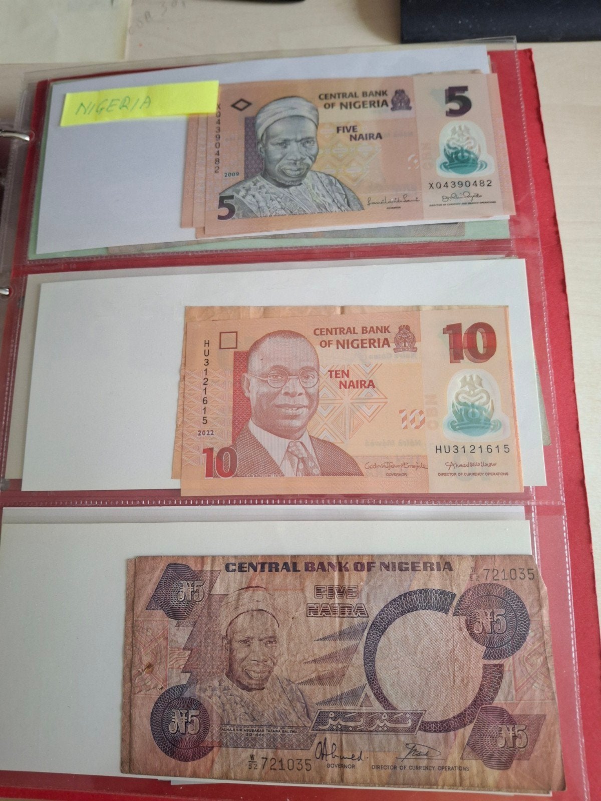 10 Nigeriaanse biljetten - Diverse coupures, Ophalen of Verzenden, Setje