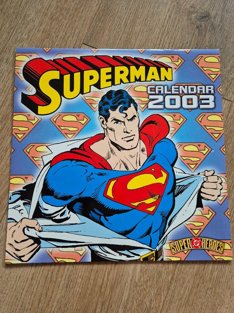 Superman 2003 kalender, Ophalen of Verzenden, Maandkalender, Gebruikt