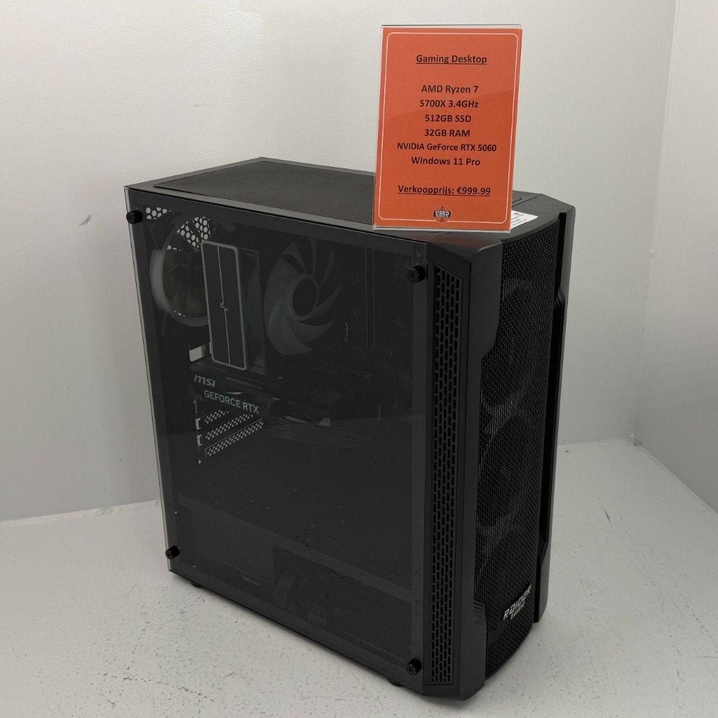 Gaming PC | AMD Ryzen 7-5700 32GB RAM RTX 5060 |, Computers en Software, Ophalen, 32 GB, Dordrecht@usedproducts.nl, 512 GB