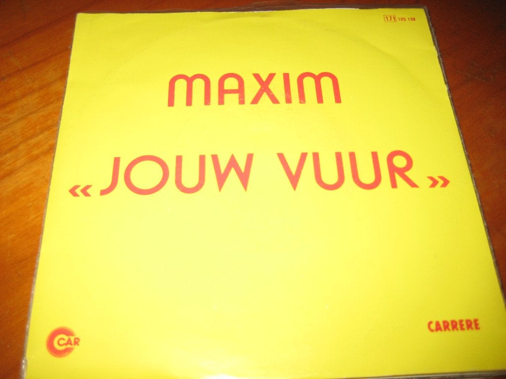 Maxim: Jouw vuur, Ophalen of Verzenden, Zo goed als nieuw, Nederlandstalig