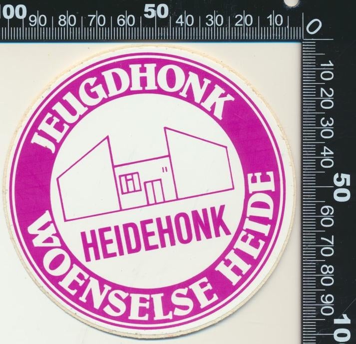 Sticker: Jeugdhonk Woenselse Heide (1), Ophalen of Verzenden, Zo goed als nieuw, Bedrijf of Vereniging