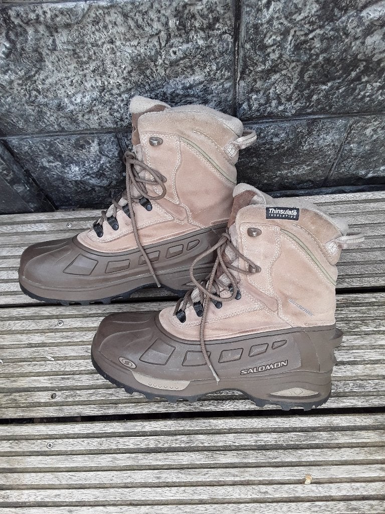 Bruine Salomon boots mt 42, Bruin, Verzenden, Boots, Zo goed als nieuw