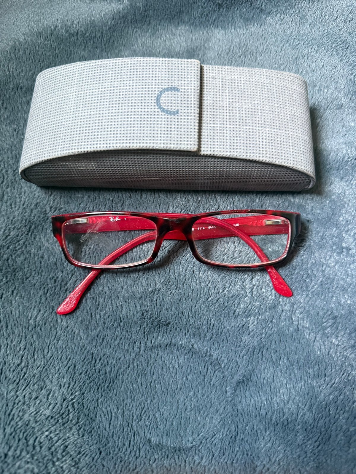 Ray-Ban Bril RB 5114 5065 - Rood/Bruin Montuur, Gebruikt, Ophalen of Verzenden, Ray-Ban, Rood