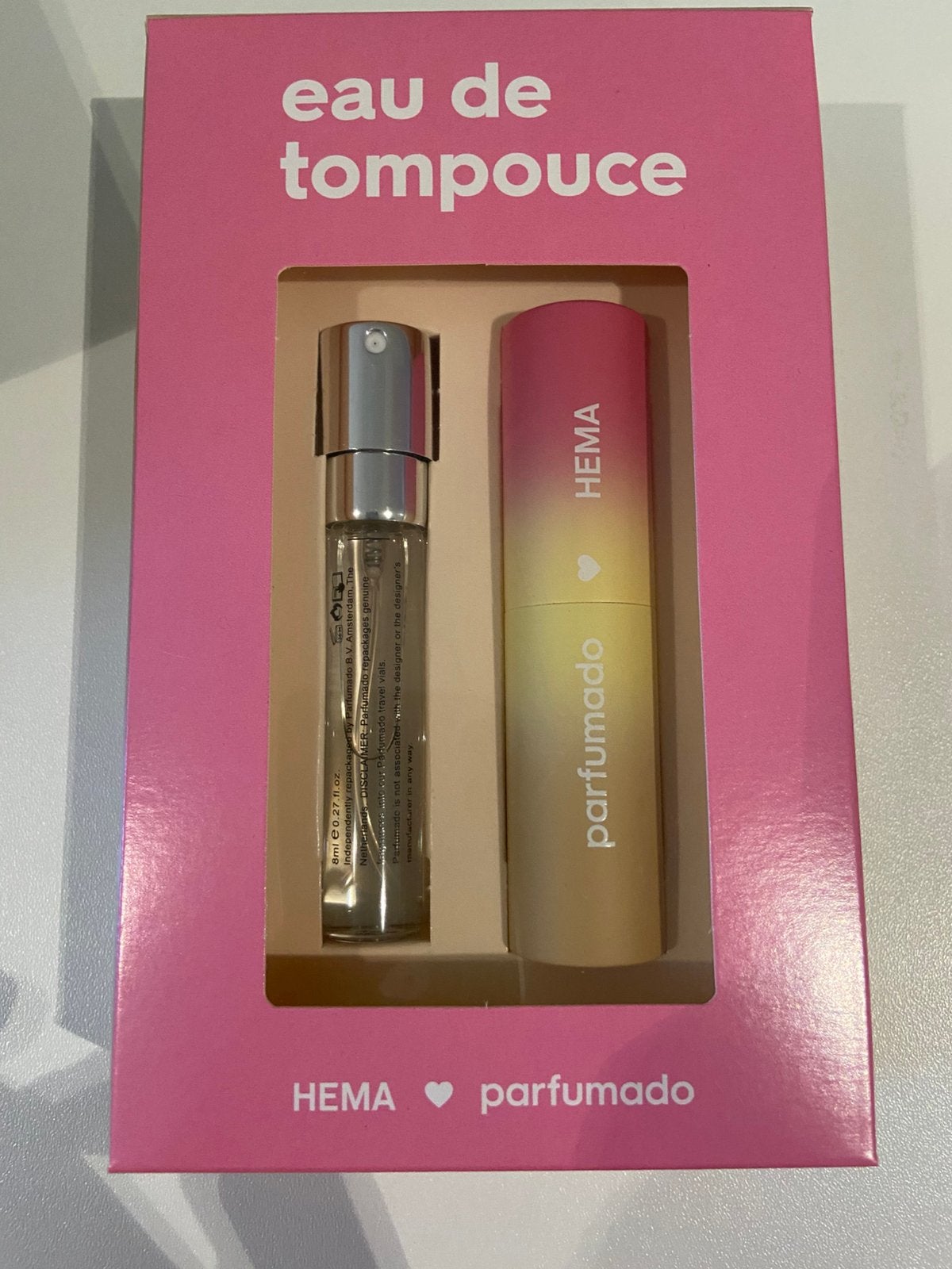 Eau de tompouce hema parfumado, Ophalen of Verzenden, Zo goed als nieuw, Zwart, Handen en Nagels