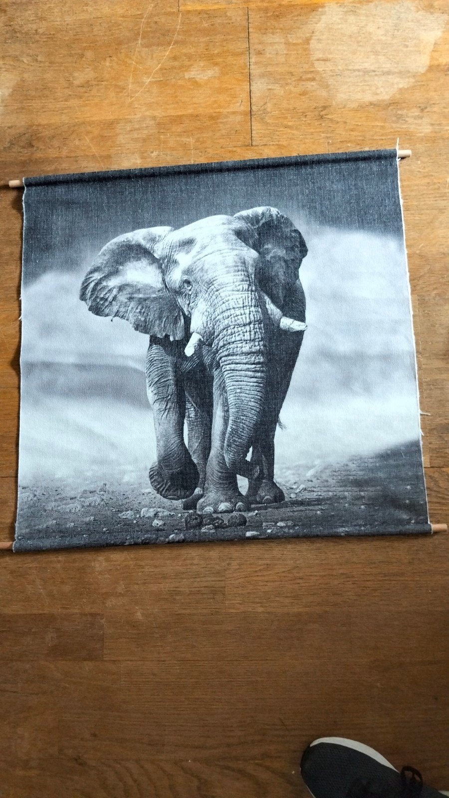 Wanddoek olifant, Ophalen of Verzenden