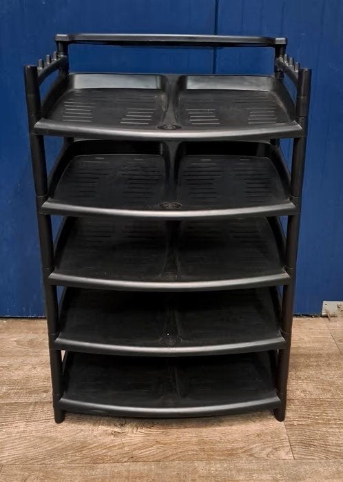 Zwart kunststof schoenenmerk/ schoenenkast, Ophalen, Gebruikt, Modern