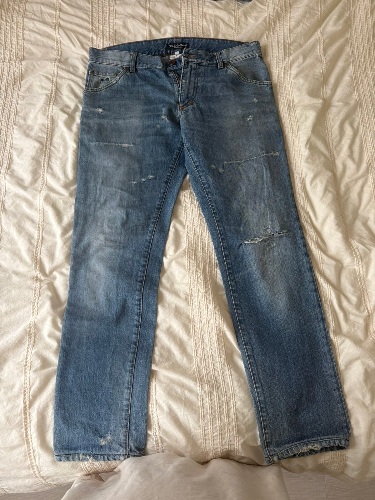 DOLCE GABBANA, Ophalen of Verzenden, Zo goed als nieuw, Blauw, W33 - W34 (confectie 48/50)