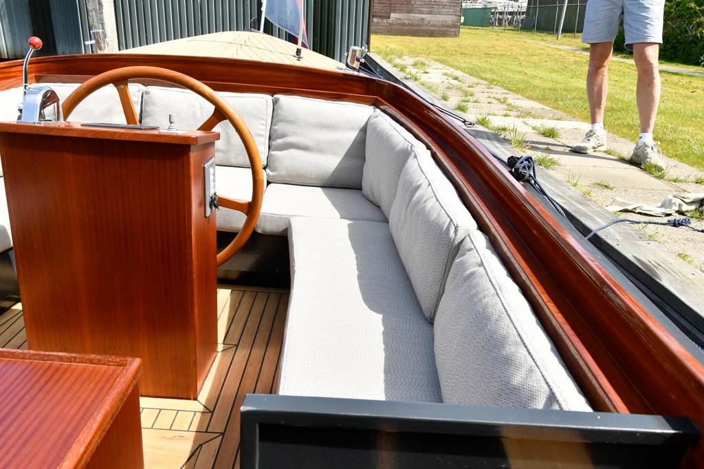 Stalen sloep,geklonken,  refit 2026, met teakdek, Ophalen, Staal, Binnenboordmotor, 6 meter of meer