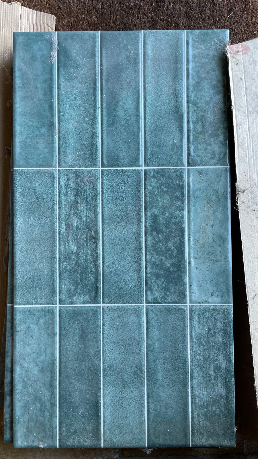 Restant wandtegels 7 stuks 31,6x60 cm, Ophalen, 60 cm of meer, Wandtegels, Zo goed als nieuw