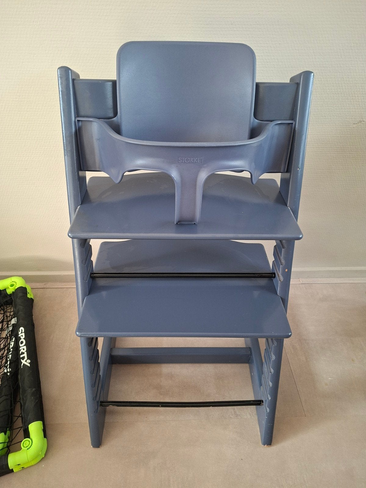 Stokke Tripp Trapp Midnight Blue - Nieuwste Model + babyset, Ophalen, Gebruikt, Meegroeistoel
