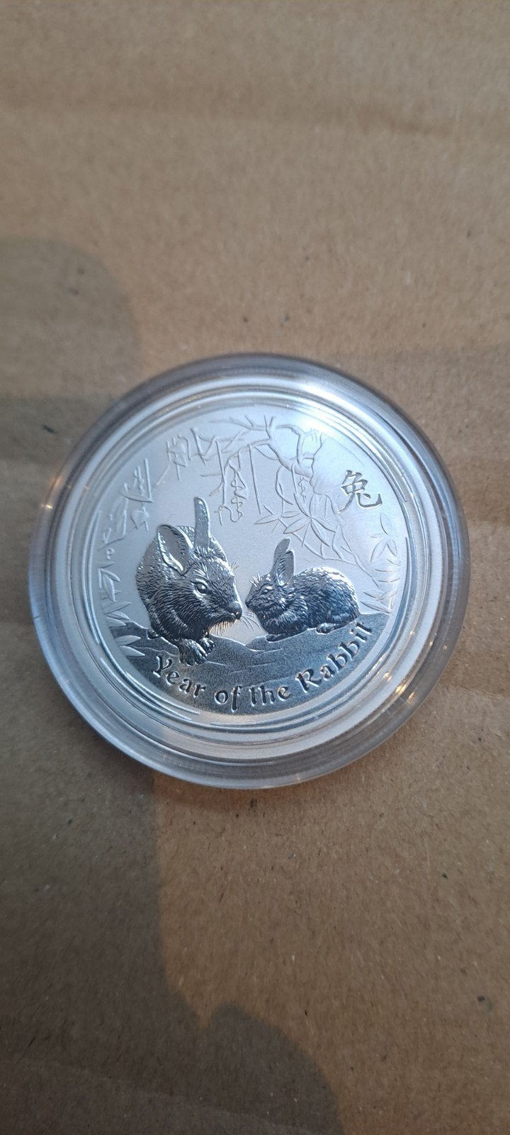 Lunar II Year of the Rabbit 1/2 oz Zilveren Munt, Ophalen of Verzenden, Overige waardes, Losse munt, Zilver