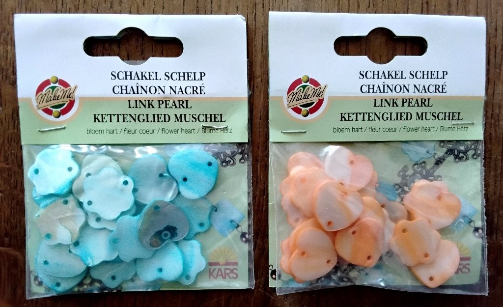 Kars Make Me Schakel Schelp parelmoer - blauw en/of oranje, Ophalen of Verzenden, Nieuw, Tussenstuk of Tussenkraal