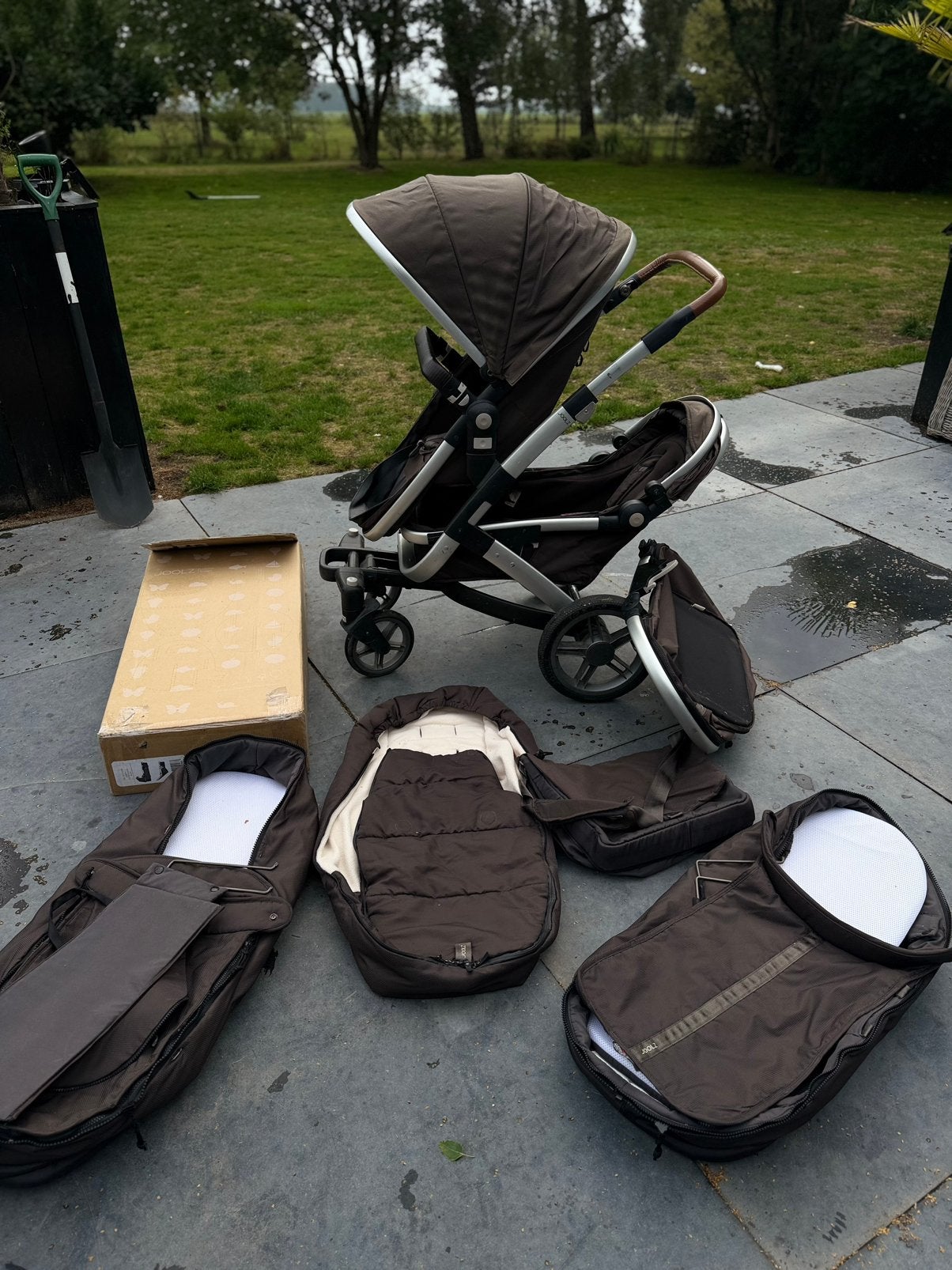 Joolz gep duo of tweelingwagen met assersoires, Kinderen en Baby's, Kinderwagens en Combinaties, Gebruikt, Combiwagen, Verstelbare duwstang