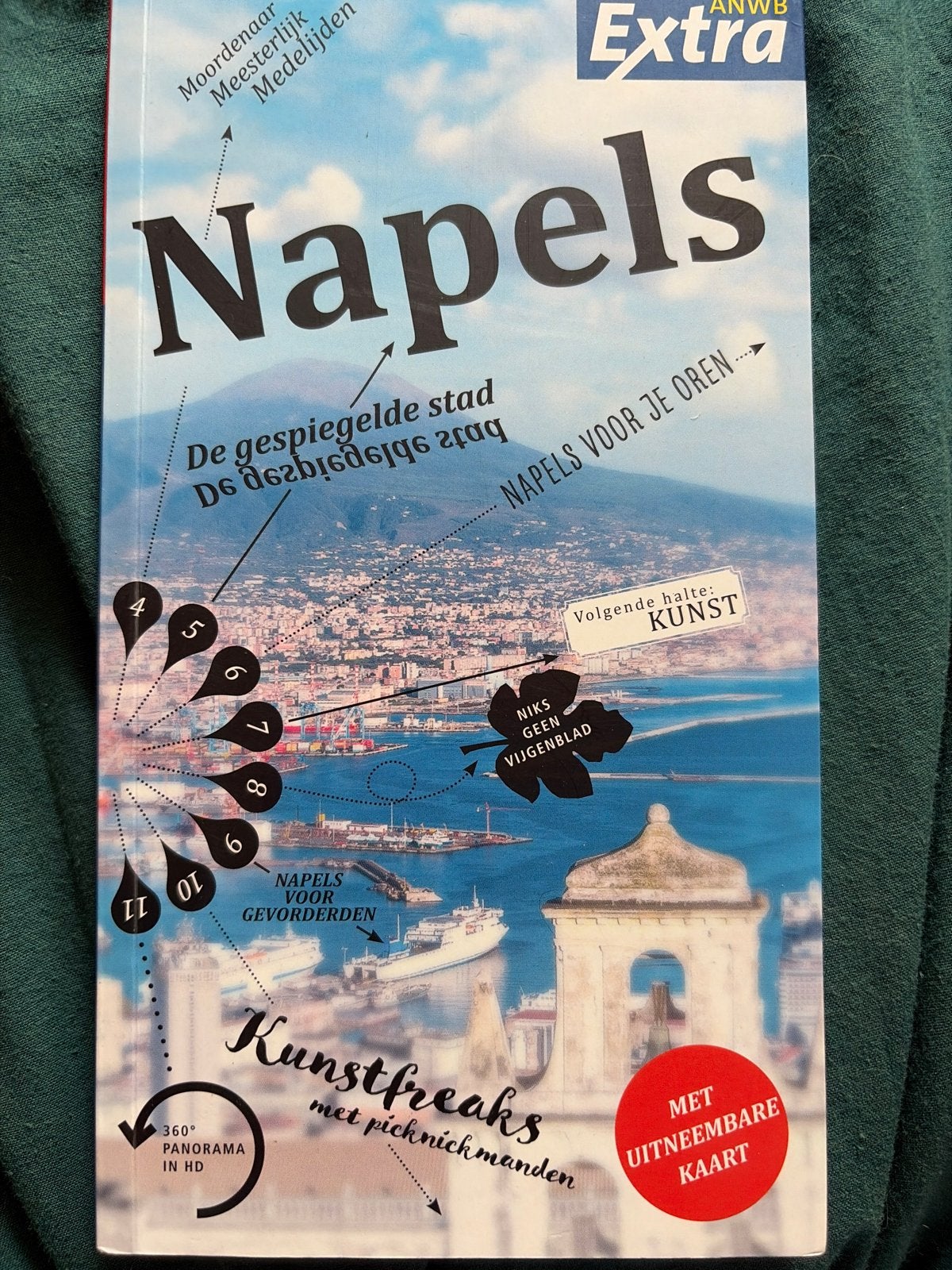 ANWB Extra Reisgids Napels met uitneembare kaart, Europa, Ophalen of Verzenden, Zo goed als nieuw, Reisgids of -boek