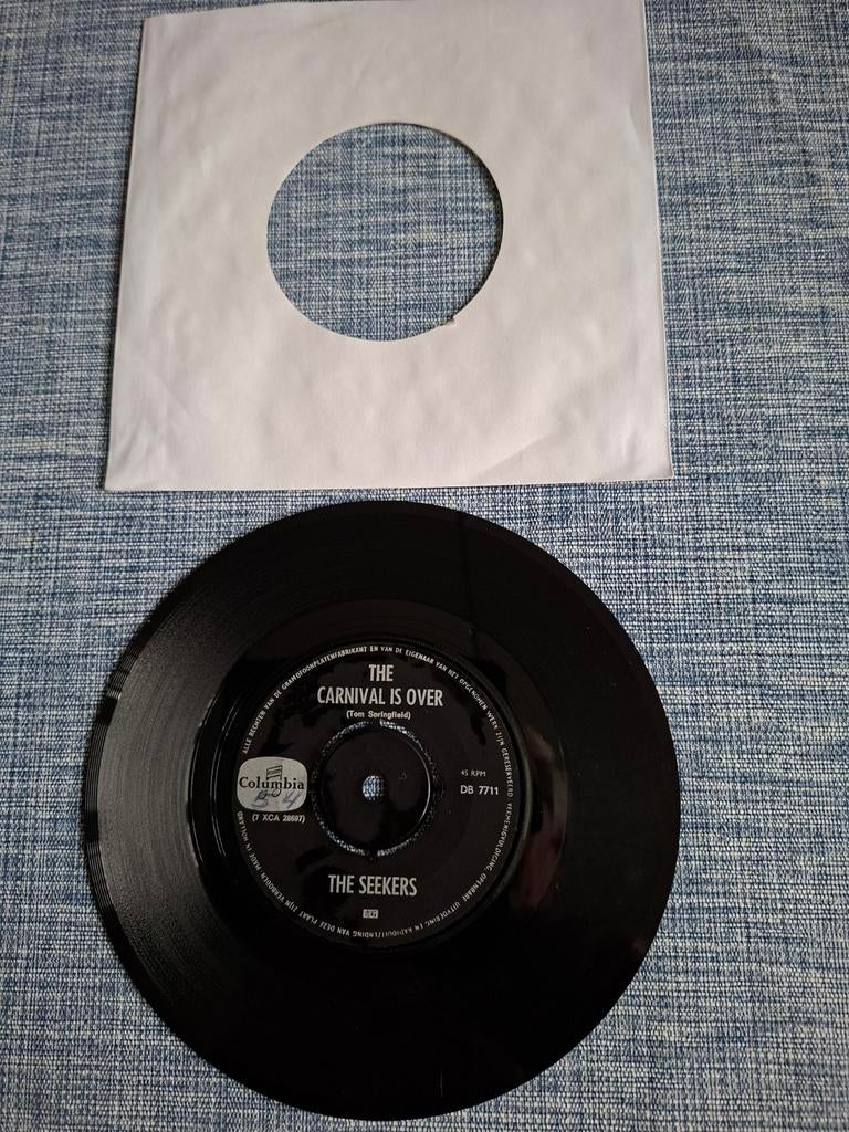 single The Seekers - The Carnival Is Over  top40hit 1965, Gebruikt, 7 inch, Single, Ophalen of Verzenden