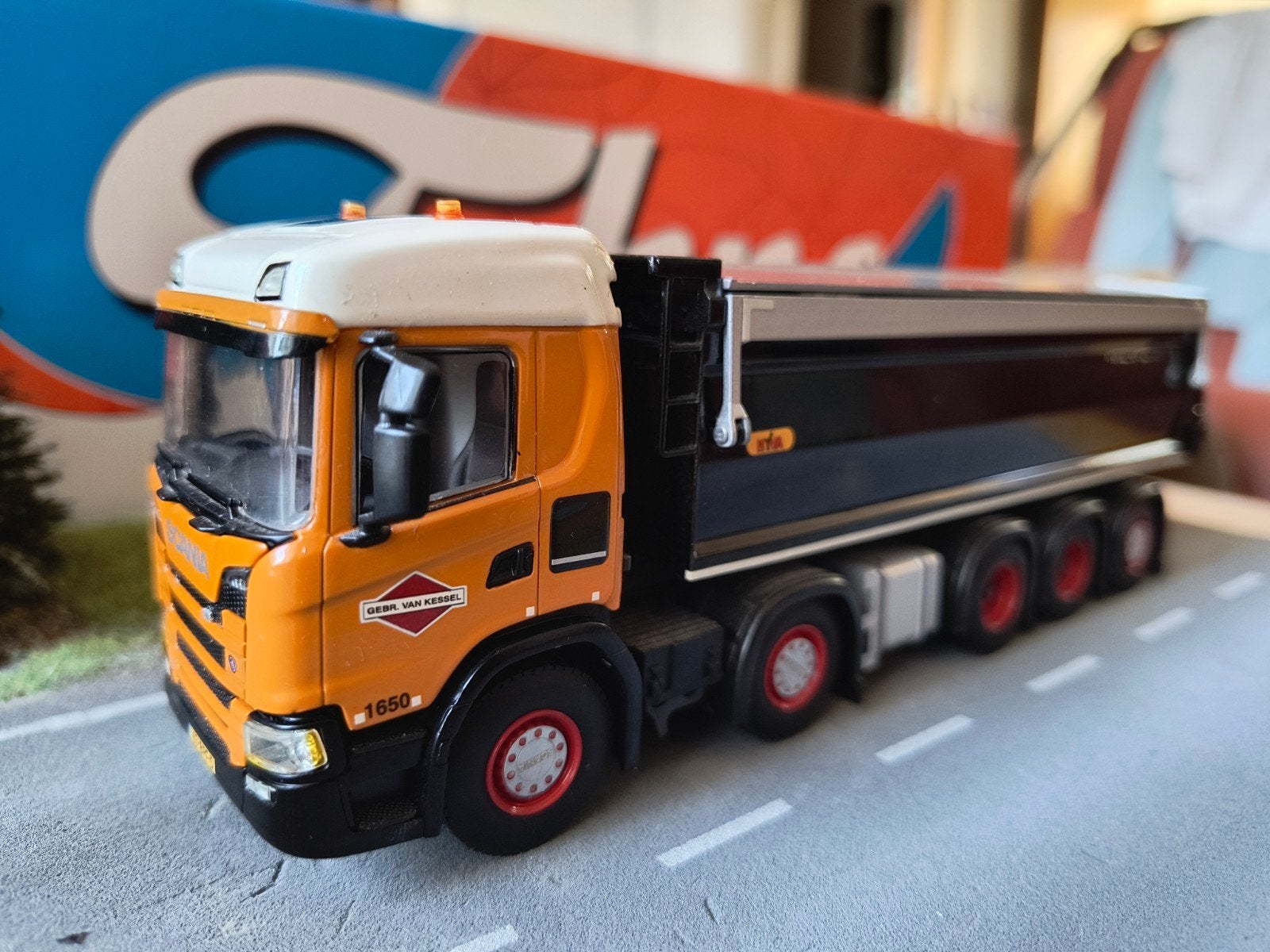 Wsi Scania Van Kessel, Ophalen of Verzenden, Zo goed als nieuw, Bus of Vrachtwagen, Wsi