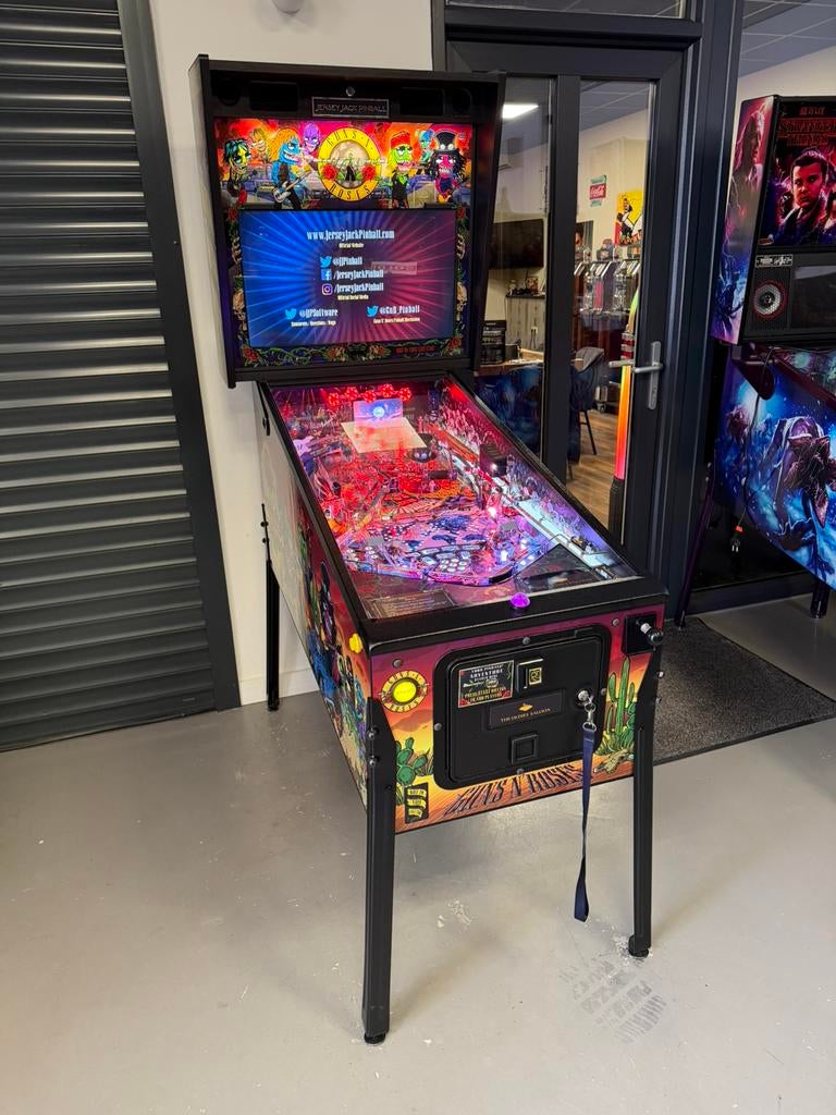 Prachtige flipperkast JJP Guns N Roses Pinball, Zo goed als nieuw, Ophalen, Overige merken, Dot-matrix