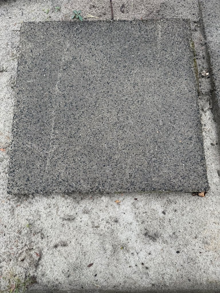 15 grijze tegels 60 x 60 cm, Ophalen, Gebruikt, Minder dan 5 m², Beton