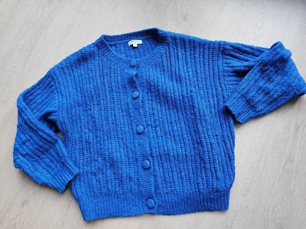 Kobaltblauw vest Kinky (maat 36/38), Ophalen of Verzenden, Zo goed als nieuw, Maat 36 (S), Blauw