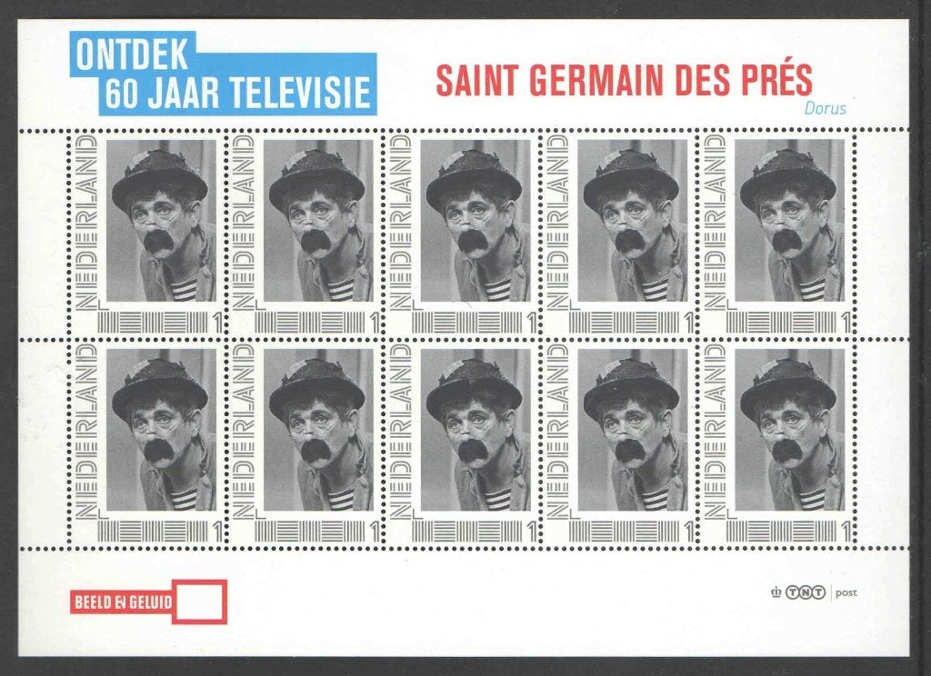 Postzegels Ontdek 60 jaar Televisie: Saint Germain de Pres, Postzegels en Munten, Postzegels | Nederland, Ophalen of Verzenden