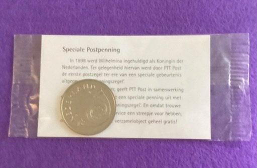 munt, speciale postpenning, 1998, Postzegels en Munten, Ophalen of Verzenden, Koningin Beatrix, Euro's