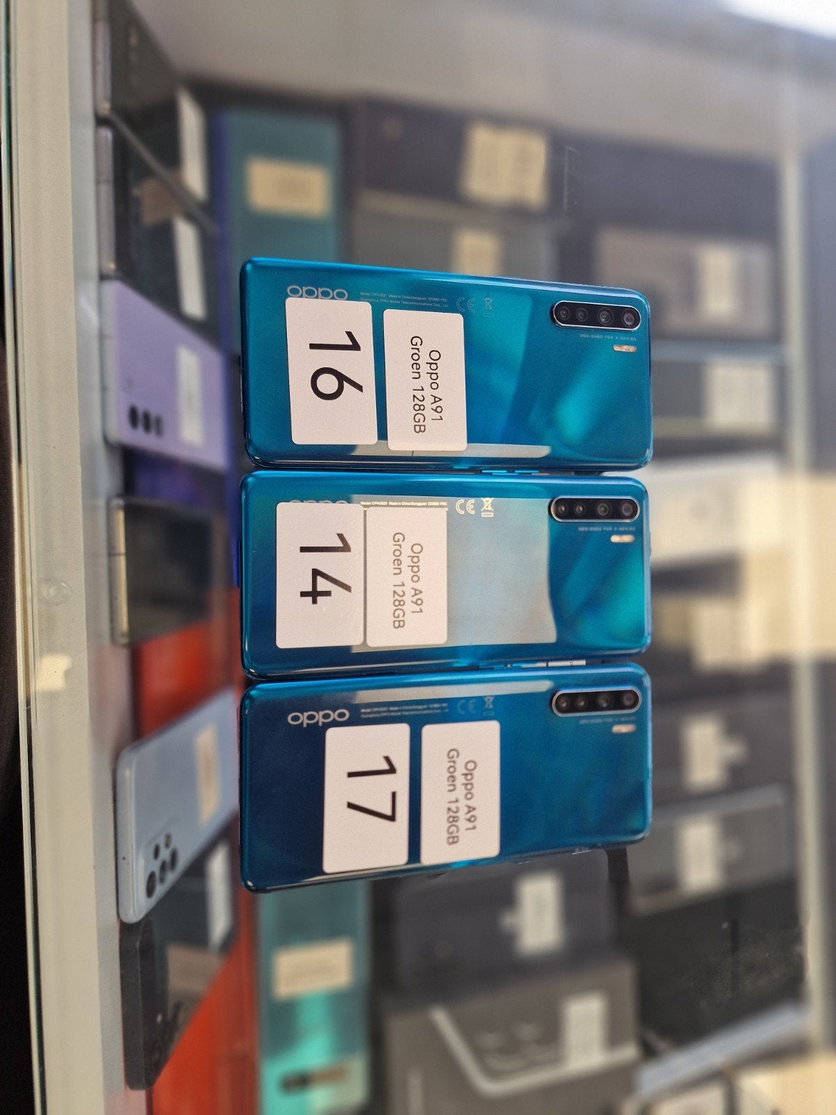 3x Oppo A91 128GB, Overige kleuren, Onbekend, Ophalen of Verzenden, Zo goed als nieuw