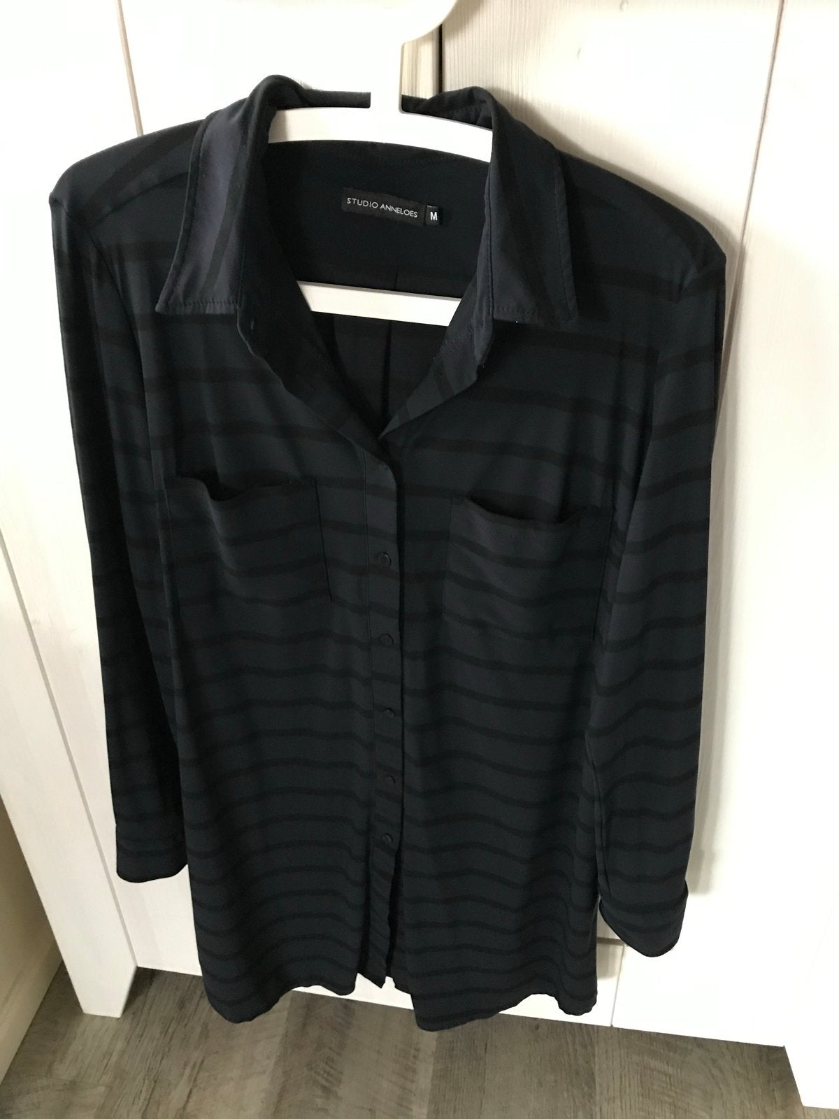 Studio Anneloes blouse/tuniek travelstof - Maat M, Ophalen of Verzenden, Gedragen, Maat 38/40 (M), Zwart