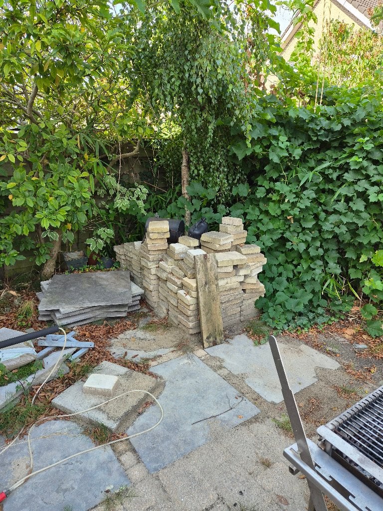 tuintegels, Ophalen, Gebruikt, Terrastegels, Natuursteen
