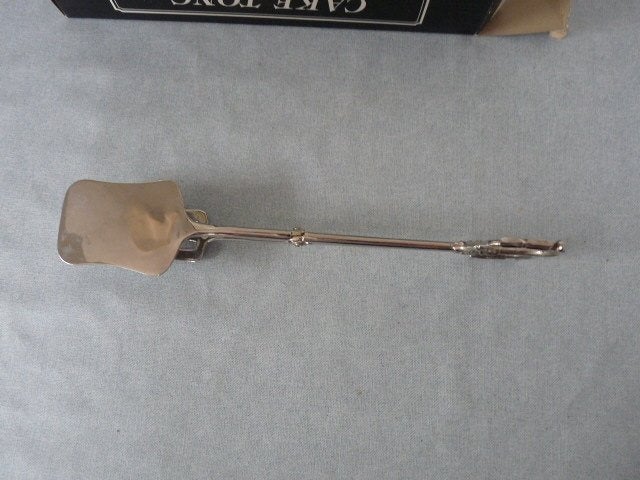 Silverplate cake tang in originele verpakking., Ophalen of Verzenden