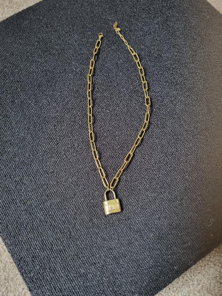 My Jewellery ketting met slotje, Ophalen of Verzenden, Zo goed als nieuw, Zilver, Overige materialen