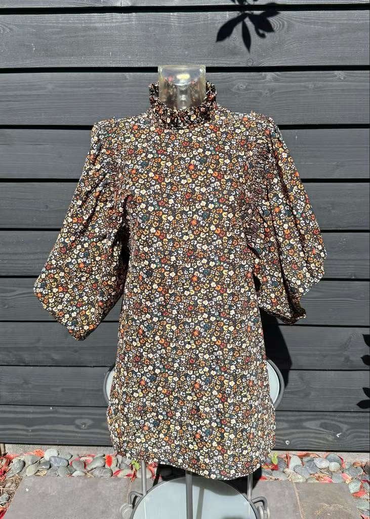 Zara jurk bloemenprint, Overige kleuren, Verzenden, Zara, Knielengte