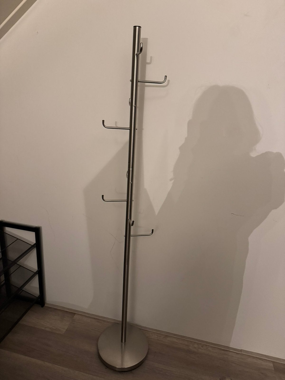 Staande kapstok, Huis en Inrichting, Woonaccessoires | Kapstokken, Ophalen, Zo goed als nieuw, Metaal, Staande kapstok