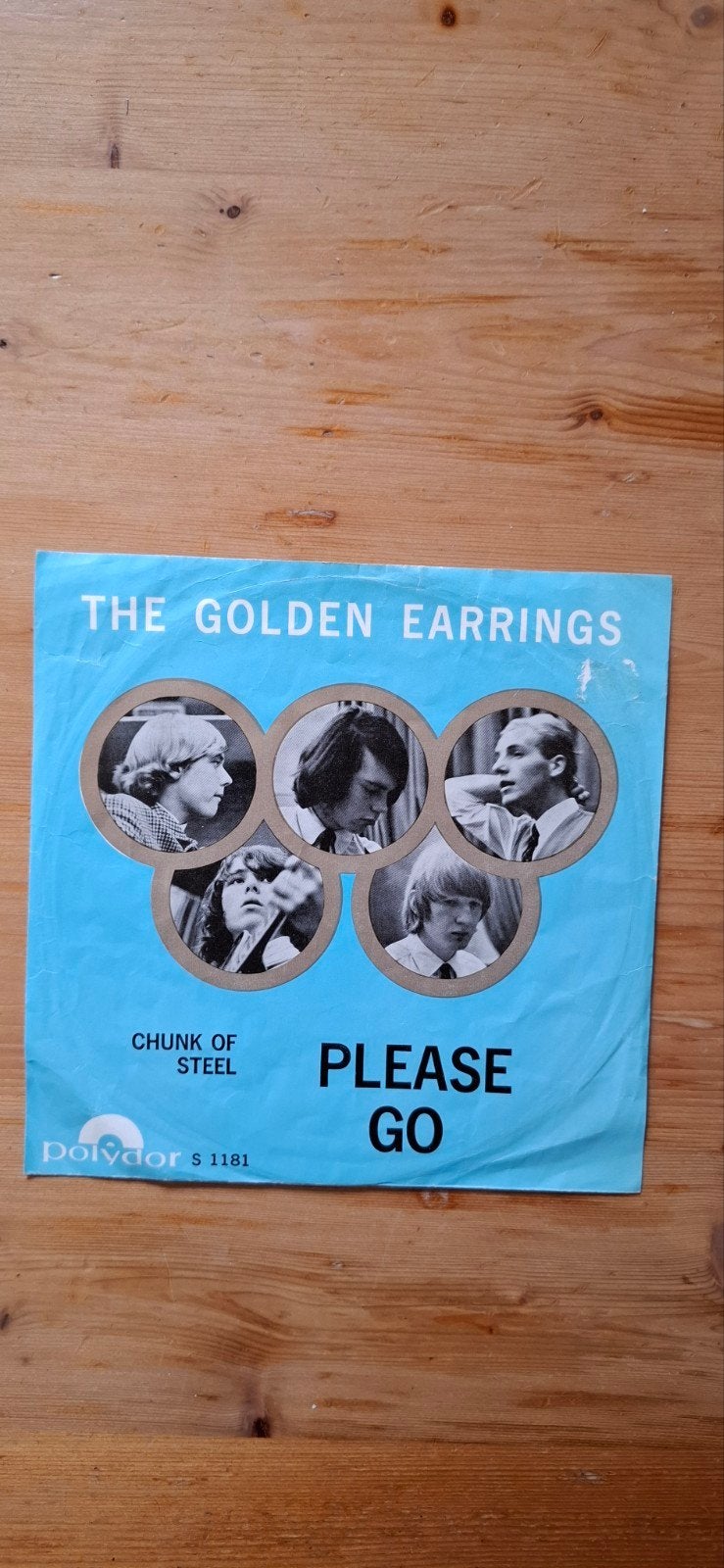 Zeldzame 1e single The Golden Earrings - Please Go (1965), Gebruikt, Fotohoes, 7 inch, Single