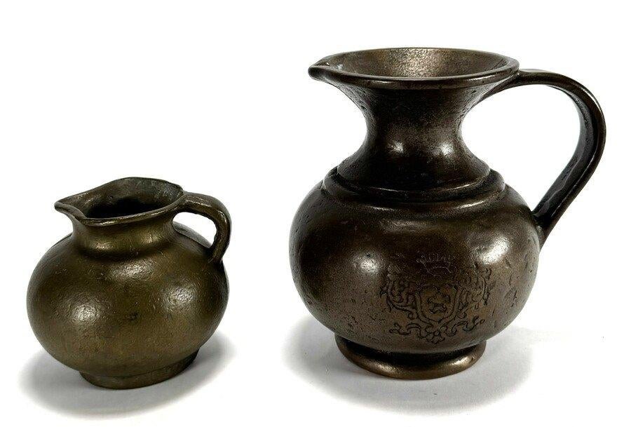 1168. Messing kruiken, 19e eeuw, Antiek en Kunst, Ophalen of Verzenden